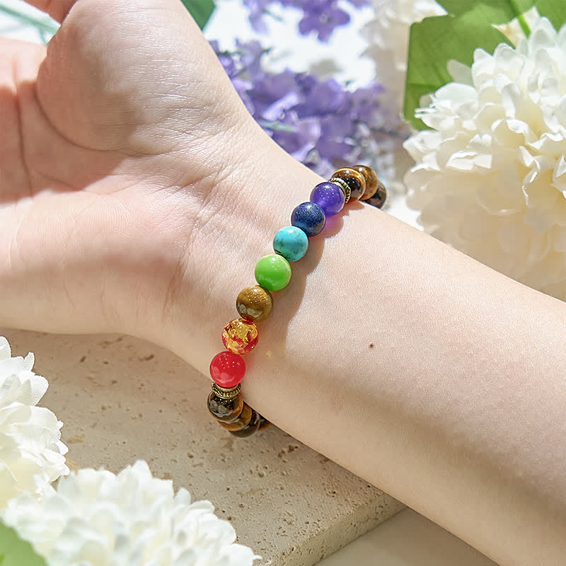 Olivenorma Chakra Tiger Eye Bracelet - image 3