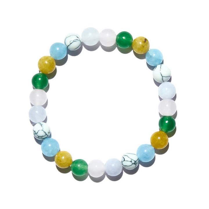 Olivenorma 8mm Multicolor Natural Stone Beaded Bracelet - image 4