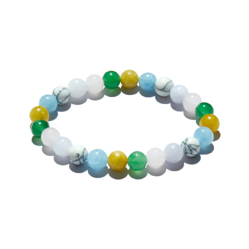 Olivenorma 8mm Multicolor Natural Stone Beaded Bracelet - image 3