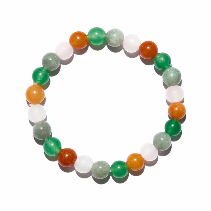 Olivenorma 8mm Multicolor Natural Stone Labradorite Beaded Bracelet - image 4