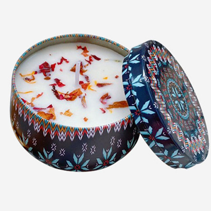 Olivenorma Natural Dried Flower Soy Candle Crystal Aromatherapy - White Tea Ginger Lily - 80g - image 6