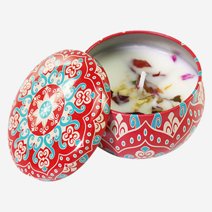 Olivenorma Natural Dried Flower Soy Candle Crystal Aromatherapy - Provence Sea Breeze - 80g - image 5