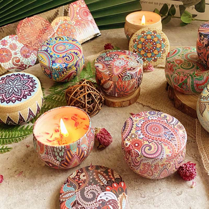 Olivenorma Natural Dried Flower Soy Candle Crystal Aromatherapy - image 21