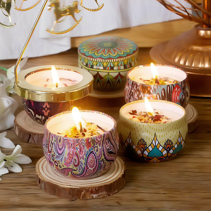 Olivenorma Natural Dried Flower Soy Candle Crystal Aromatherapy - image 19
