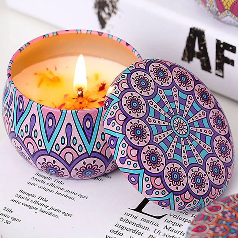 Olivenorma Natural Dried Flower Soy Candle Crystal Aromatherapy - image 16