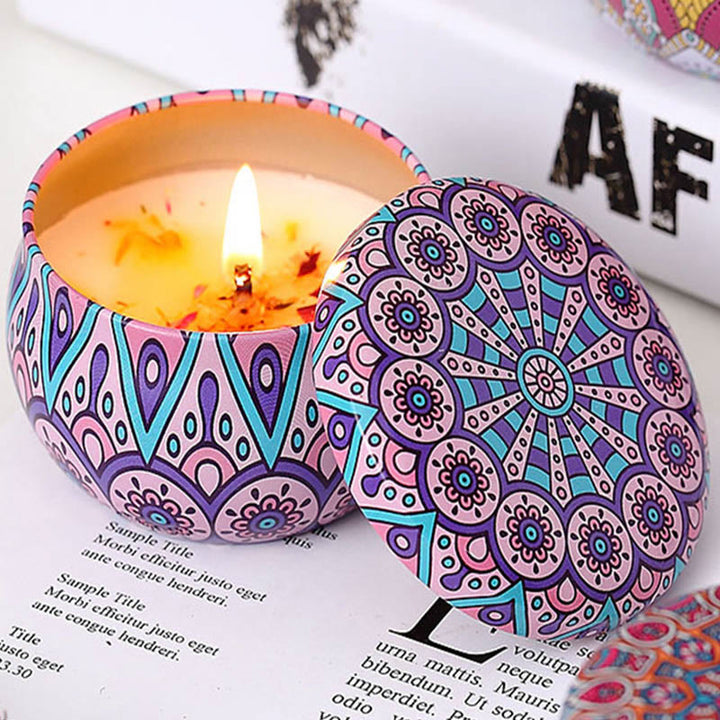 Olivenorma Natural Dried Flower Soy Candle Crystal Aromatherapy - image 16