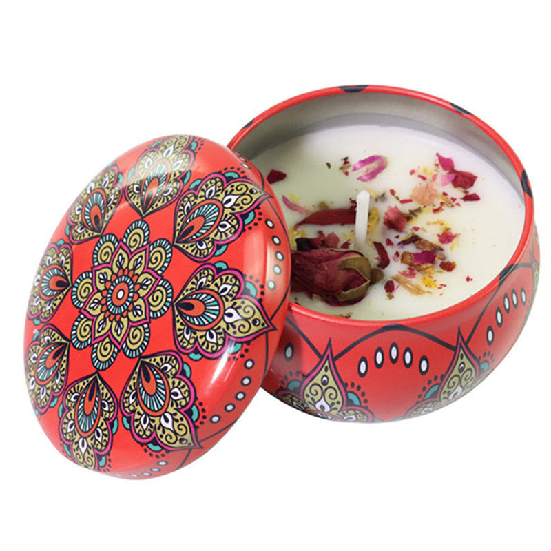 Olivenorma Natural Dried Flower Soy Candle Crystal Aromatherapy - The Road to Hades - 80g - image 9