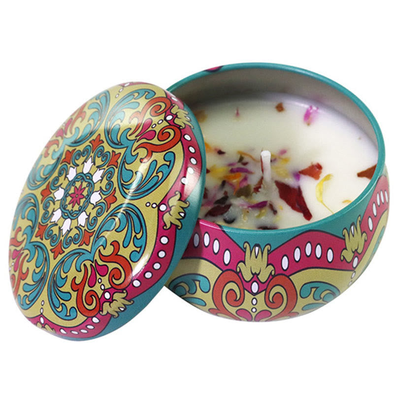 Olivenorma Natural Dried Flower Soy Candle Crystal Aromatherapy - Jasmine Lily - 80g - image 10