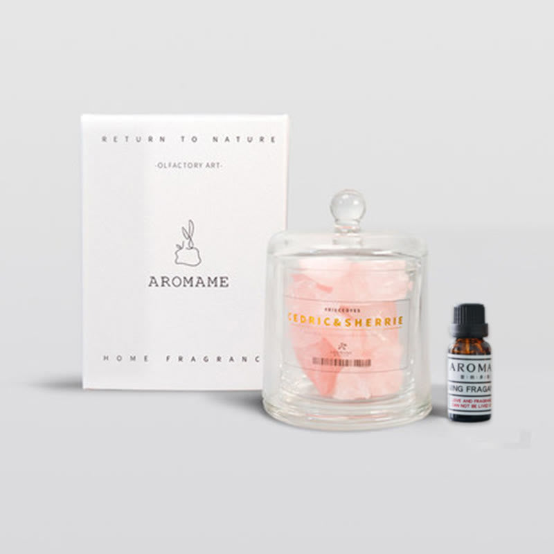 Olivenorma Natural Stone Diffuser with Essential Oil Crystal Aromatherapy - Rose Quartz - Lavender - Style #A - image 8