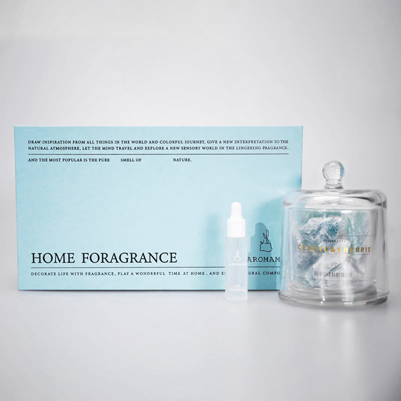 Olivenorma Natural Stone Diffuser with Essential Oil Crystal Aromatherapy - Aquamarine - Lavender - Style #B - image 15