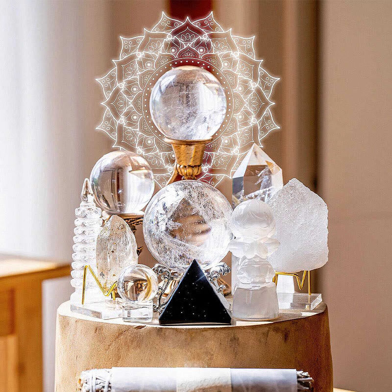 Olivenorma Clear Crystal FALL IN LOVE Energy Crystal Array - Clear Crystal Array - image 0