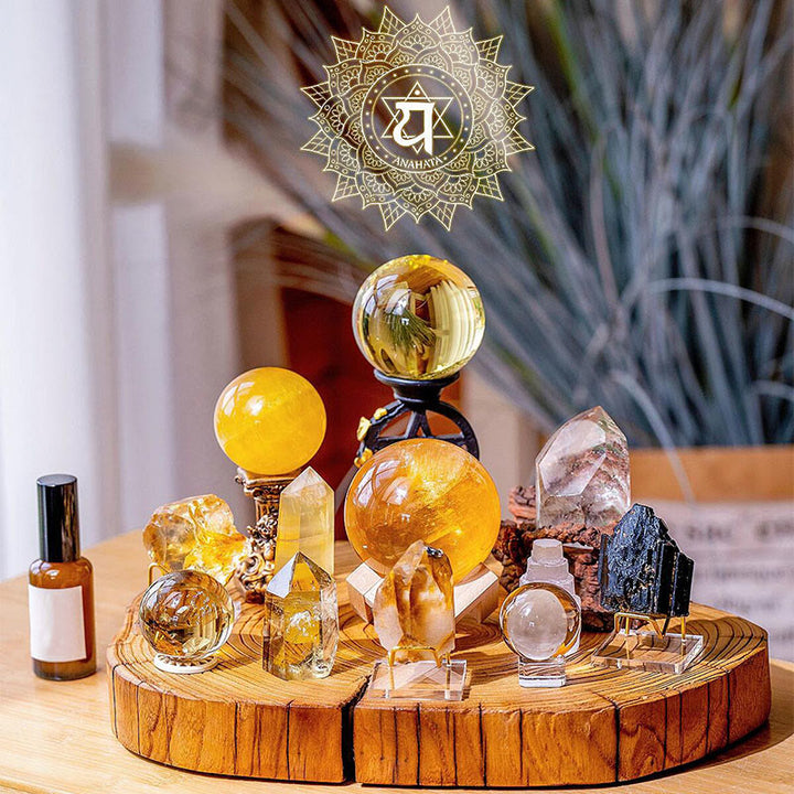 Olivenorma Customized Solar Plexus Citrine Energy Crystal Array - Citrine Crystal Array - image 0