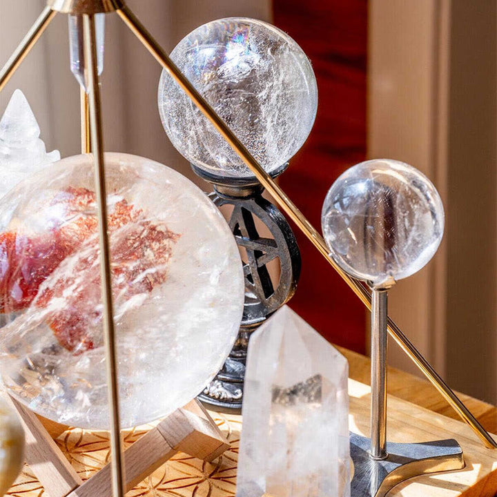 Olivenorma Customized Clear Crystal Set Chakra Pyramid Crystal Array - image 1