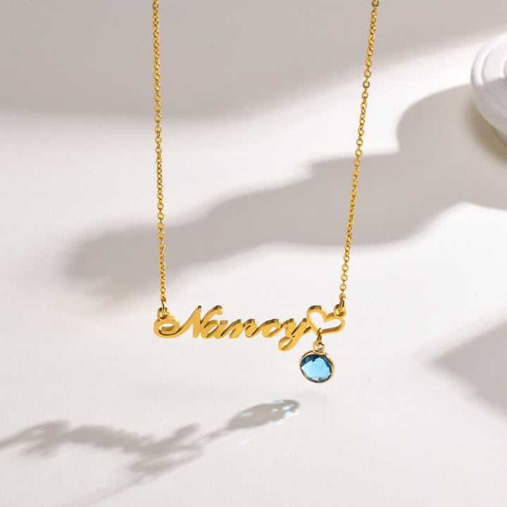 Olivenorma Personalized Name Birthstone Pendant Women Necklace - image 0