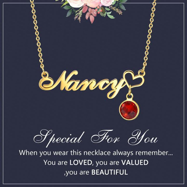Olivenorma Personalized Name Birthstone Pendant Women Necklace - image 4