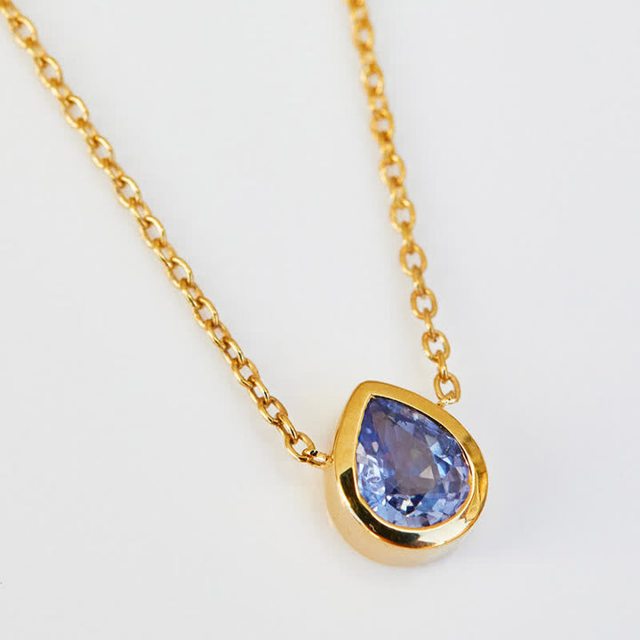 Olivenorma Silver Birthstone Drop Pendant Necklace - image 20