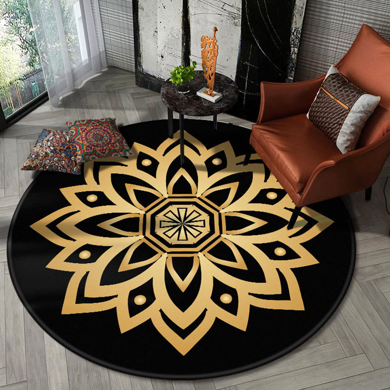 Olivenorma Boho Round Area Rug Mandala Carpet - 200*200cm - Style #I - image 9