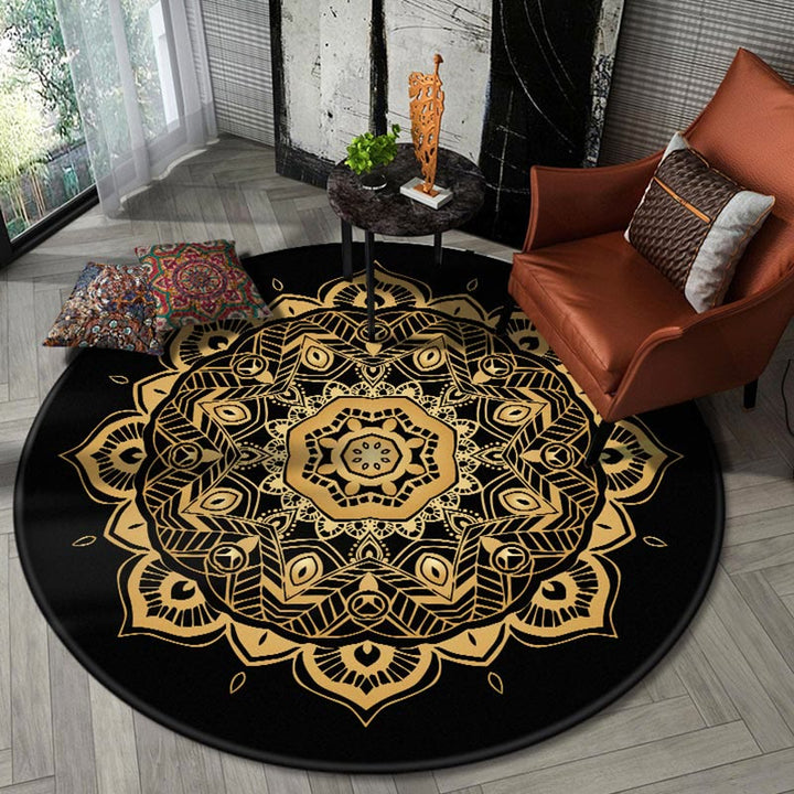 Olivenorma Boho Round Area Rug Mandala Carpet - 200*200cm - Style #H - image 8