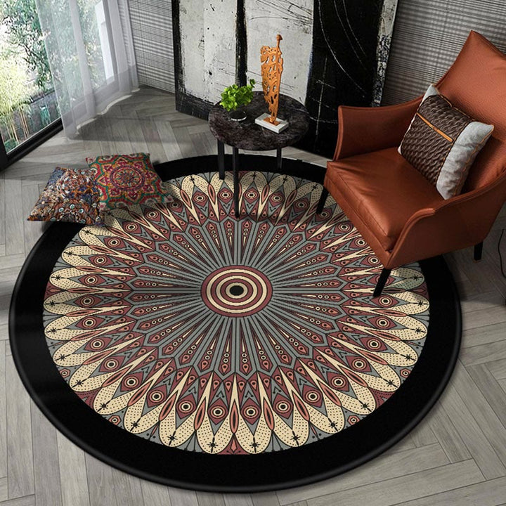Olivenorma Boho Round Area Rug Mandala Carpet - 200*200cm - Style #F - image 6