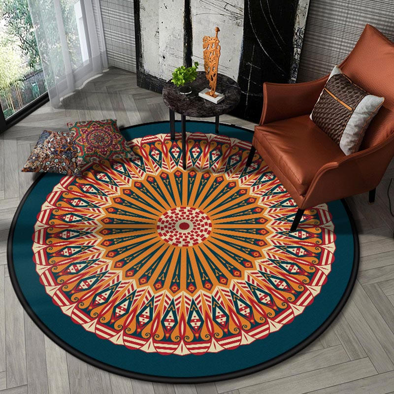 Olivenorma Boho Round Area Rug Mandala Carpet - 200*200cm - Style #B - image 2