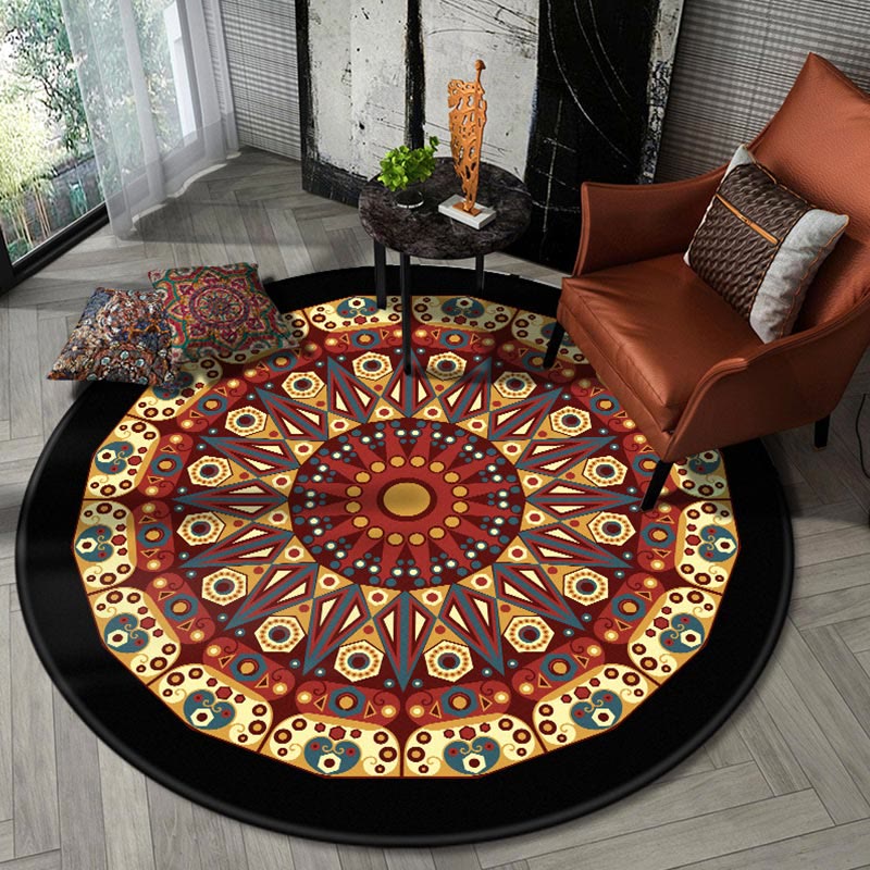 Olivenorma Boho Round Area Rug Mandala Carpet - 200*200cm - Style #G - image 7