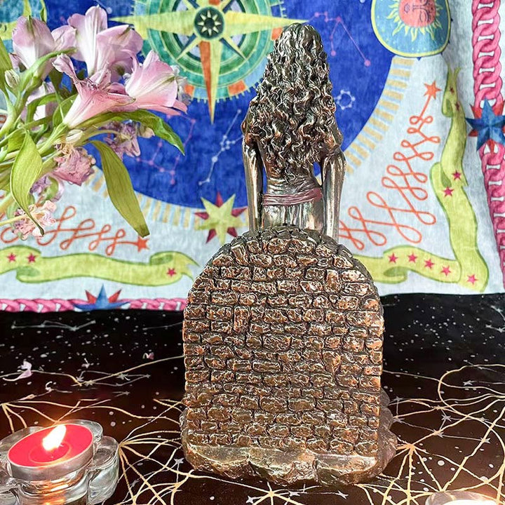 Olivenorma Goddess BRIGID Statue Candle Holder Crystal Ball Holder - image 3