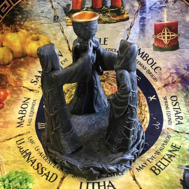 Olivenorma The Norns Statue Incense Holder Ornament Candle Holder - The Norns - image 0
