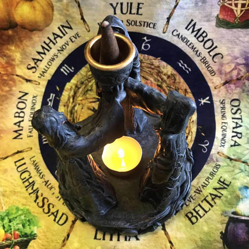 Olivenorma The Norns Statue Incense Holder Ornament Candle Holder - image 3
