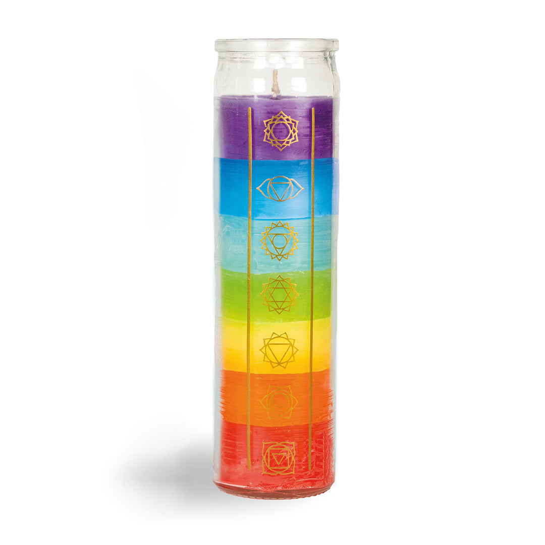 Olivenorma 7 Chakra Candle Devotional Candle with Clear Jar - image 2