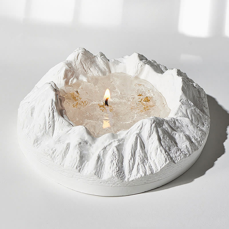 Olivenorma Mountain Shaped Healing Crystal Aromatherapy Candle - Scented Candle - Gardenia - image 0