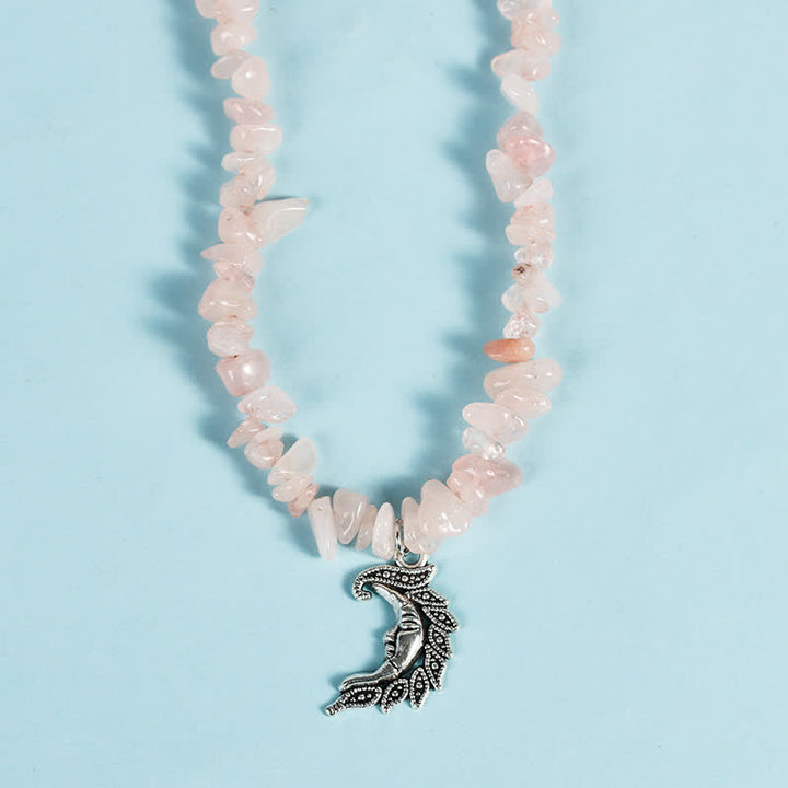 Olivenorma Natural Gravel Beads Sun Moon Pearl Pendant Necklace - image 15