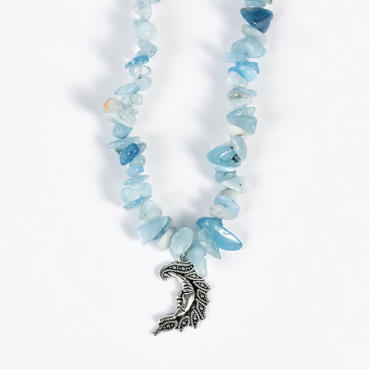 Olivenorma Natural Gravel Beads Sun Moon Pearl Pendant Necklace - image 19