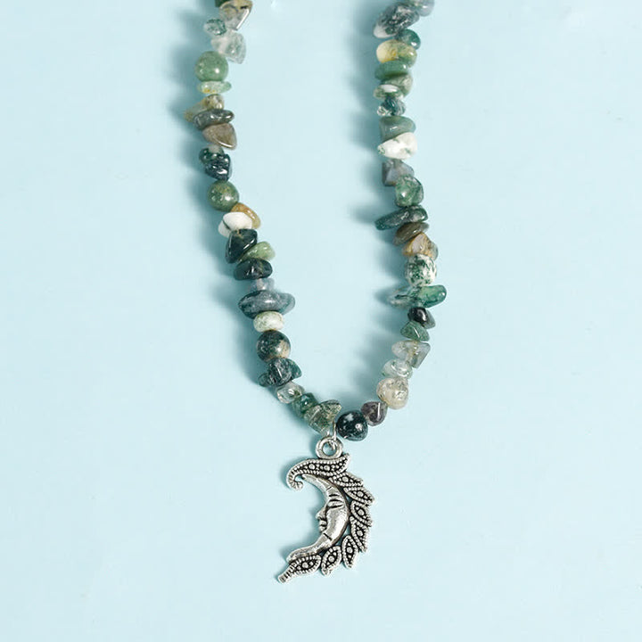 Olivenorma Natural Gravel Beads Sun Moon Pearl Pendant Necklace - image 43