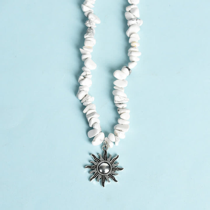 Olivenorma Natural Gravel Beads Sun Moon Pearl Pendant Necklace - image 50