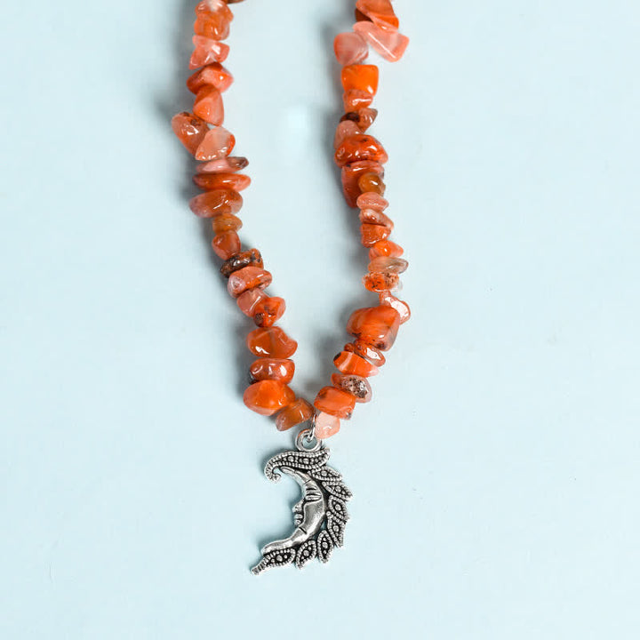 Olivenorma Natural Gravel Beads Sun Moon Pearl Pendant Necklace - image 55