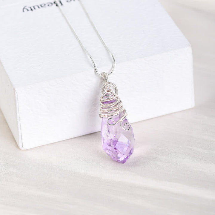 Olivenorma Natural Faceted Crystal Necklace - image 6