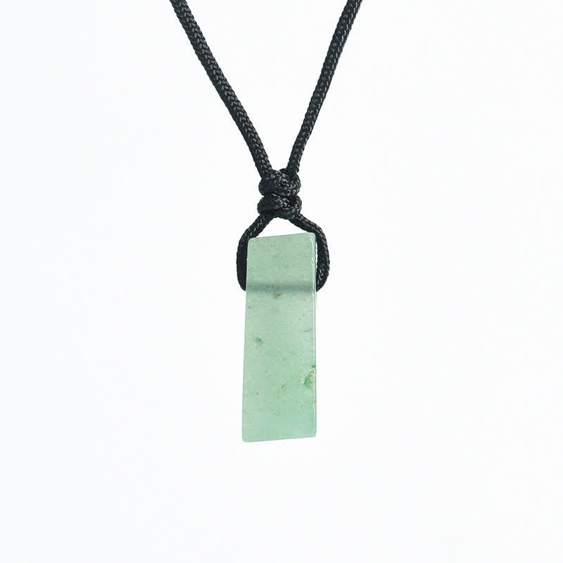 Olivenorma Natural Crystal Column Pendant With Braided Knot For Spiritual Balance And Personal Growth Necklace - image 3