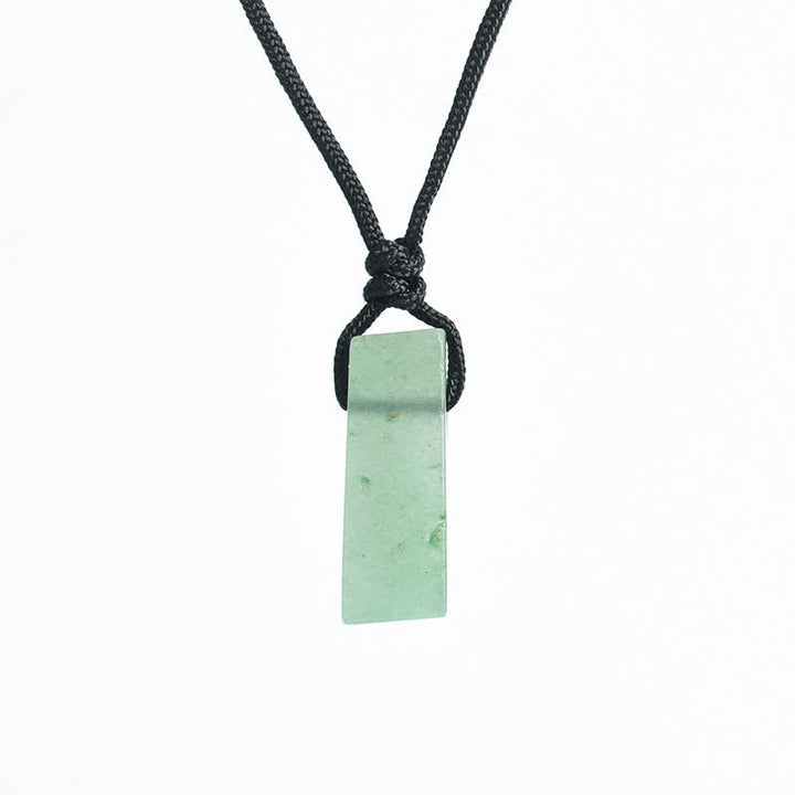 Olivenorma Natural Crystal Column Pendant With Braided Knot For Spiritual Balance And Personal Growth Necklace - image 3