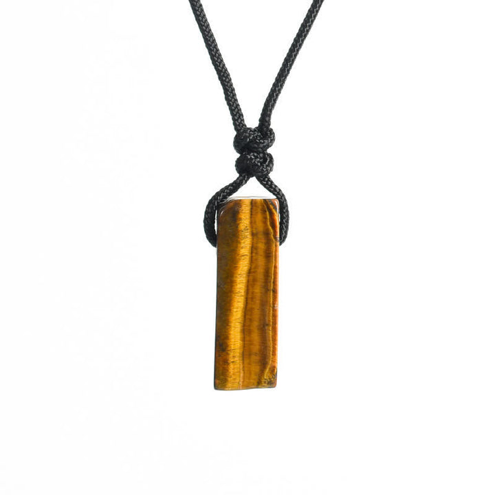Olivenorma Natural Crystal Column Pendant With Braided Knot For Spiritual Balance And Personal Growth Necklace - image 5