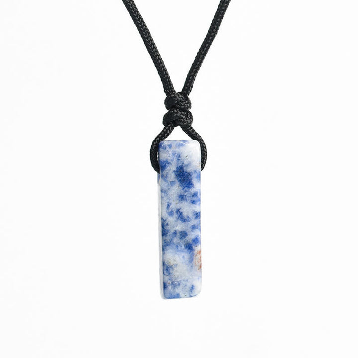 Olivenorma Natural Crystal Column Pendant With Braided Knot For Spiritual Balance And Personal Growth Necklace - image 15