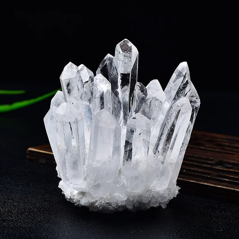 Olivenorma Natural Gemstone Decoration Healing Crystal Cluster - 610-700g - Clear Quartz - image 16