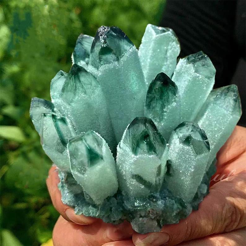 Olivenorma Natural Gemstone Decoration Healing Crystal Cluster - image 13