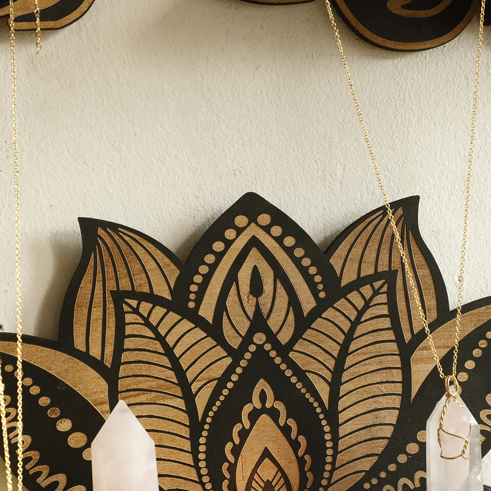 Olivenorma Lotus Meditation Buddha Floating Crystal Shelf - image 3