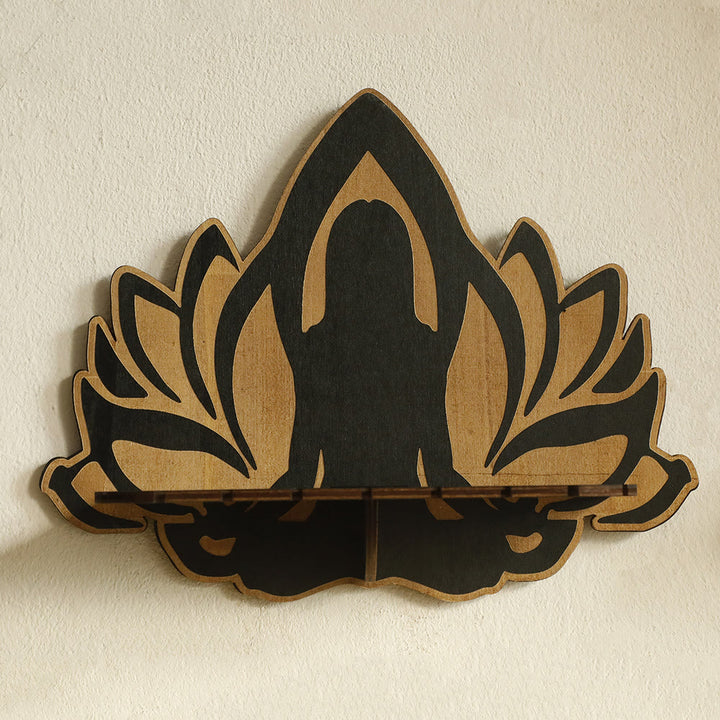 Olivenorma Lotus Meditation Buddha Floating Crystal Shelf - Lotus C - image 7