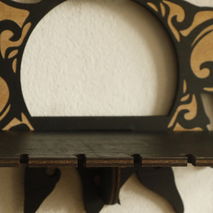 Olivenorma Wooden Triple Goddess Floating Crystal Shelf - image 3