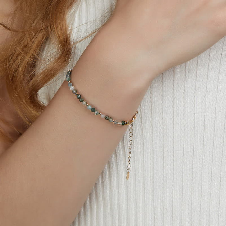 Olivenorma Moss Agate Freshwater Pearl Necklace Bracelet Jewelry Set - image 2