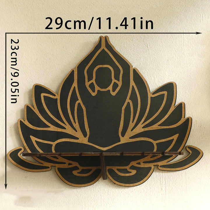 Olivenorma Lotus Meditation Buddha Floating Crystal Shelf - image 6