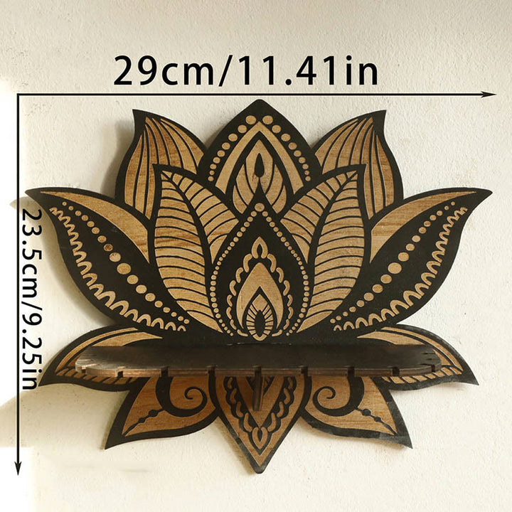 Olivenorma Lotus Meditation Buddha Floating Crystal Shelf - image 4