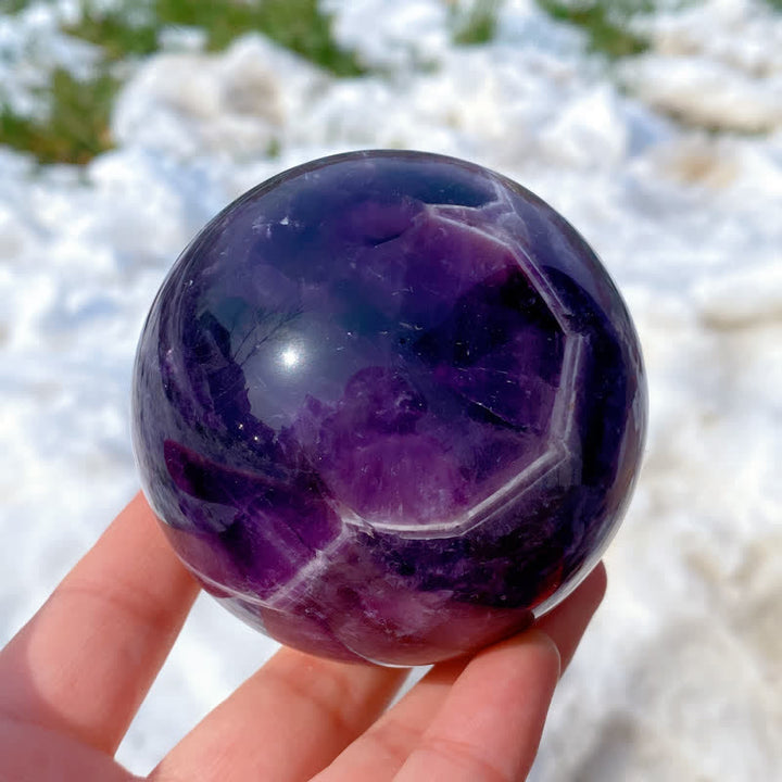 Olivenorma Natural Amethyst Crystal Sphere - image 2