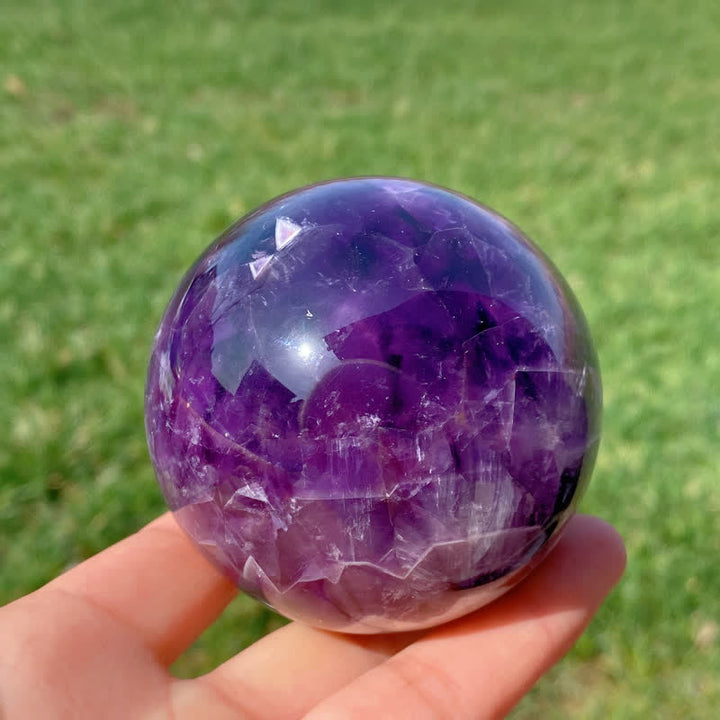 Olivenorma Natural Amethyst Crystal Sphere - image 7
